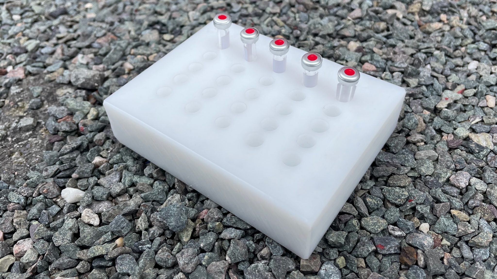 We've created a rack for the smallest sample tubes we have ever come