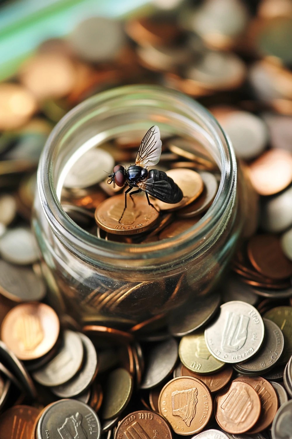 How to Keep Flies Away Using Bag of Water with Pennies