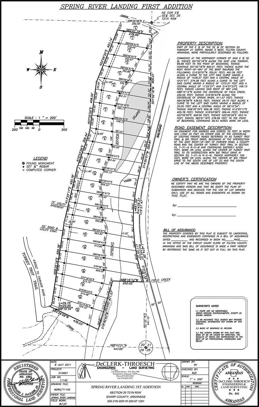 Map Spring River Landing