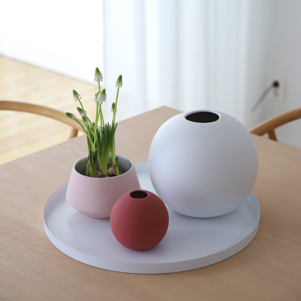 Cooee Design Tray Circle White 40cm Spring Store