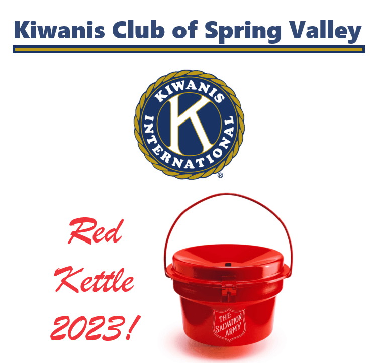 Kiwanis Club of Spring Valley seeking volunteer bell ringers for 2023