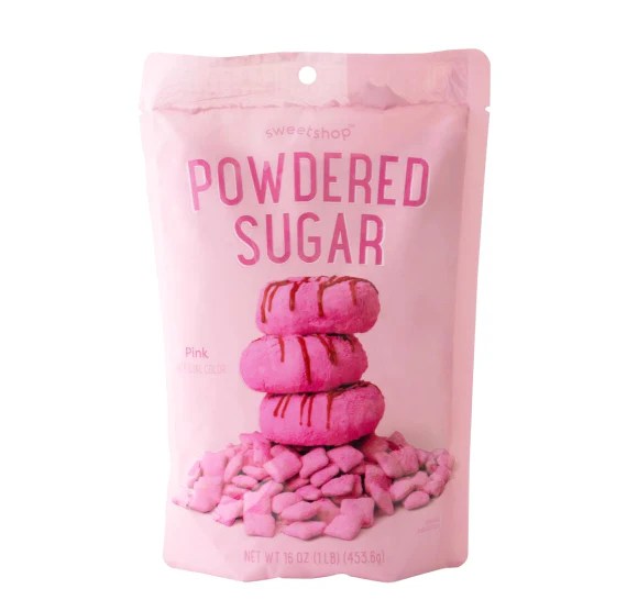 Shop Pink Powdered Sugar Donut Sugar, Icing Sugar Sprinkle