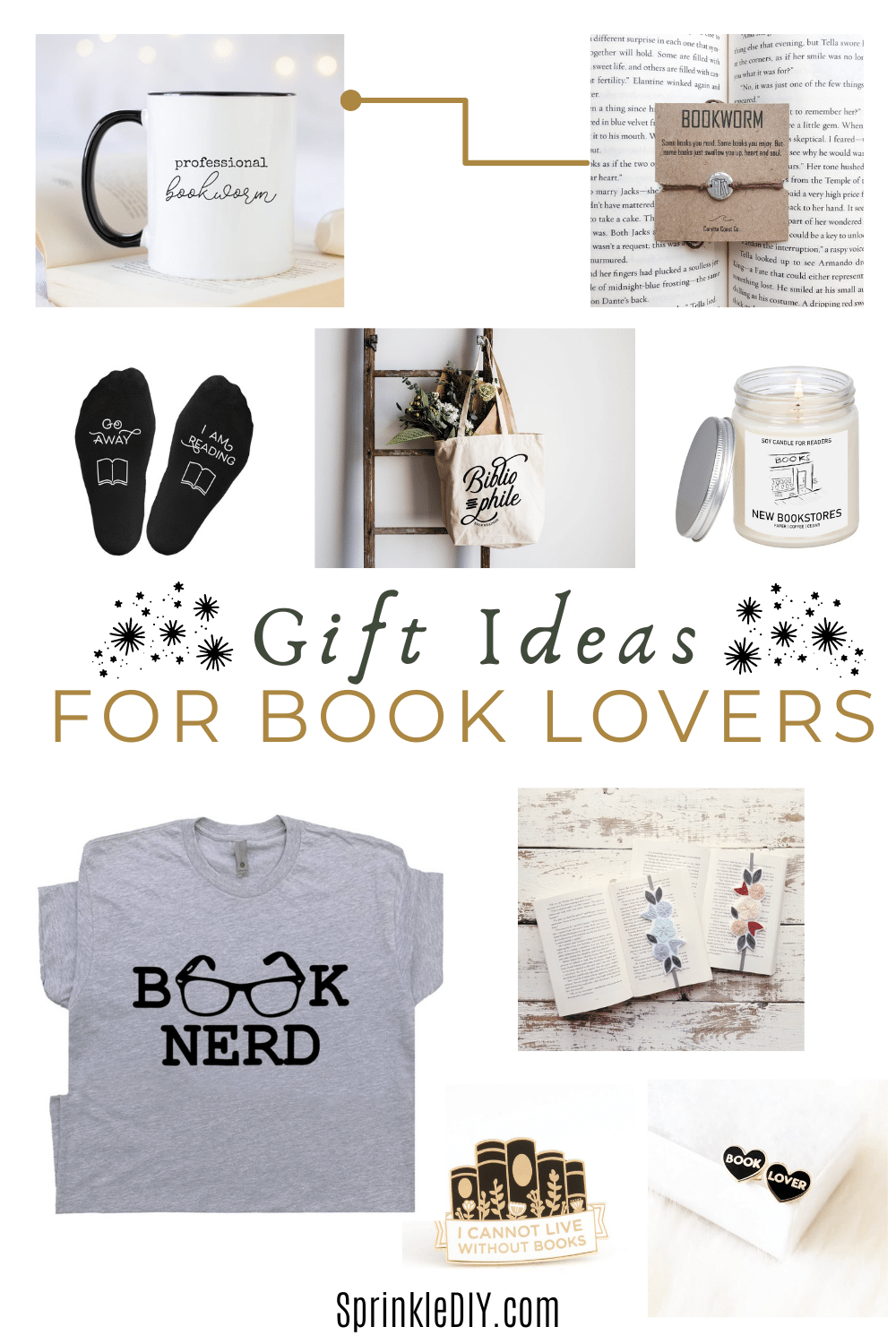 Gift Ideas for Book Lovers SprinkleDIY