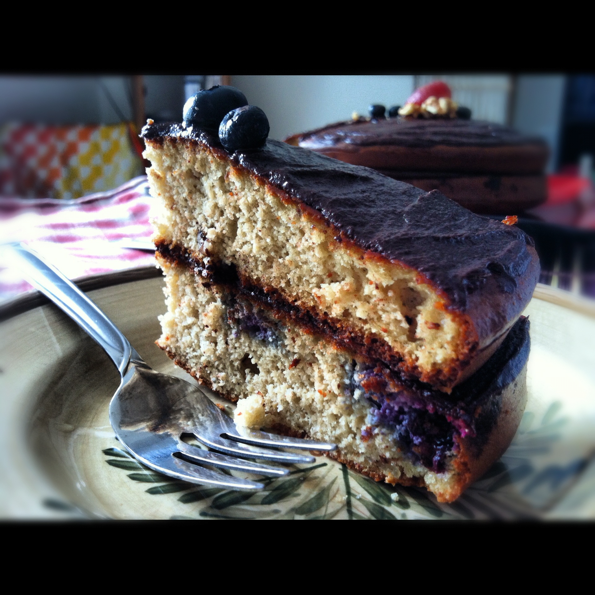 Glutenfree Home Mixed Berry Almond Cake