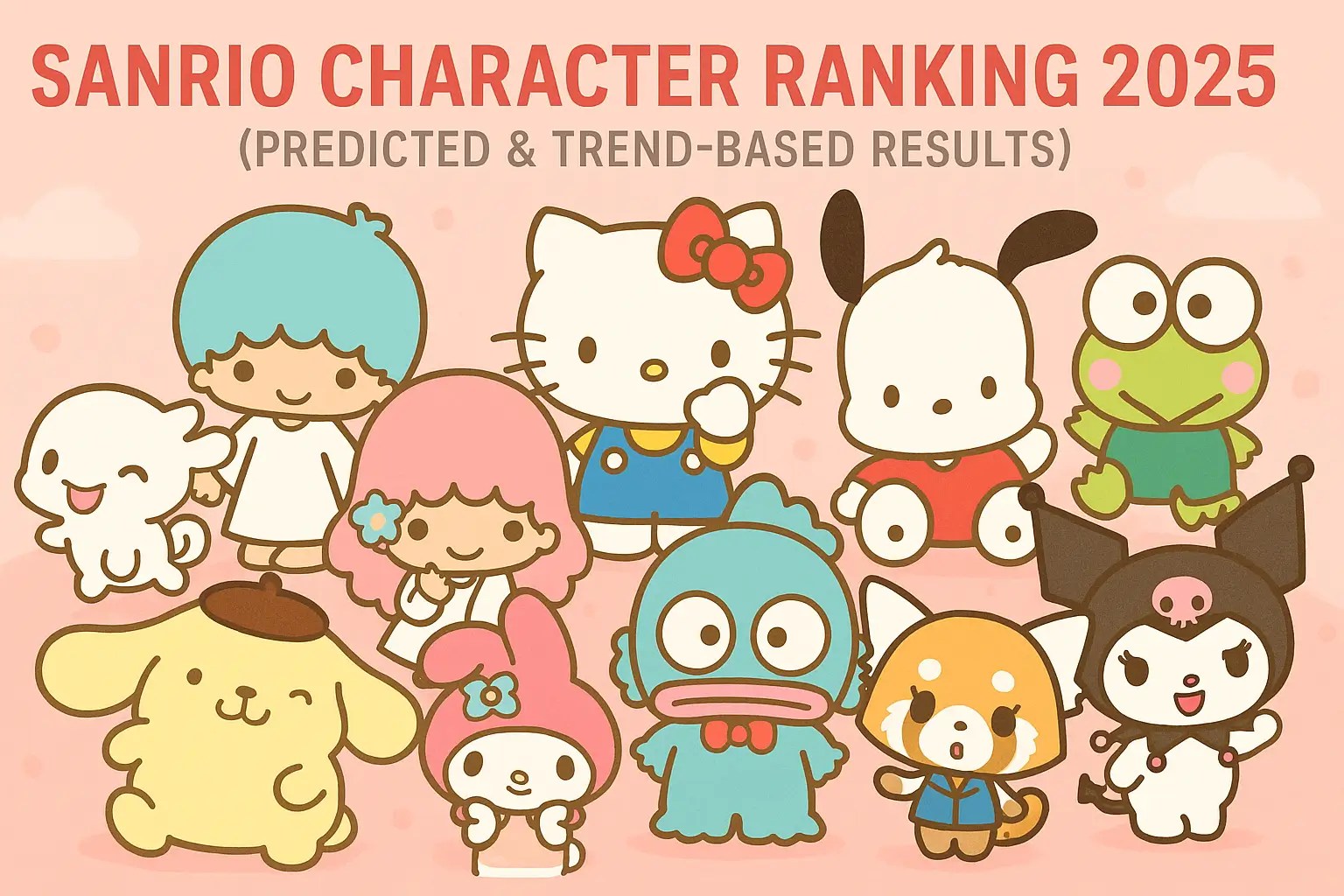 Sanrio Character Ranking 2025 Top 10 Most Popular Characters