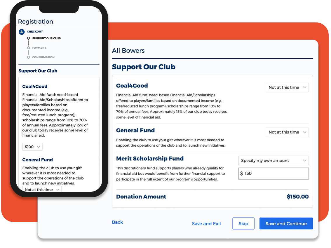 Registration & Payments Sprocket Sports