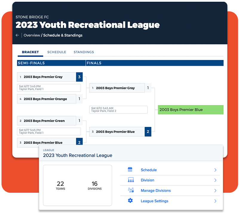 League Management Sprocket Sports