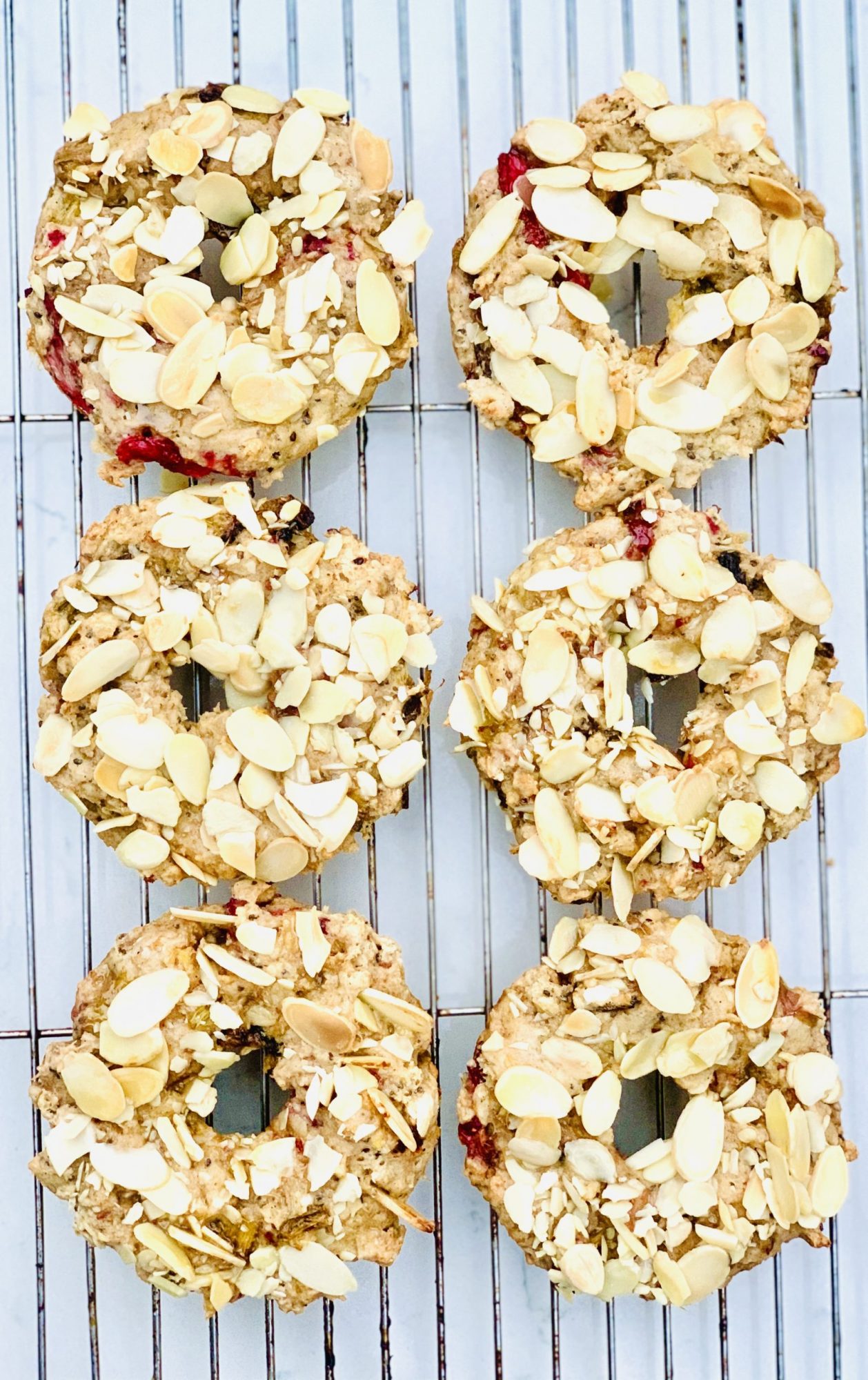 These Smoked Strawberry Rhubarb Donuts are one of a kind. The smokiness mixed with the sweet strawberries and tart rhubarb is a match made in heaven. Be sure to follow me at www.sprouting-vitality.com or on instagram @sproutingvitality for more recipes and travel posts.