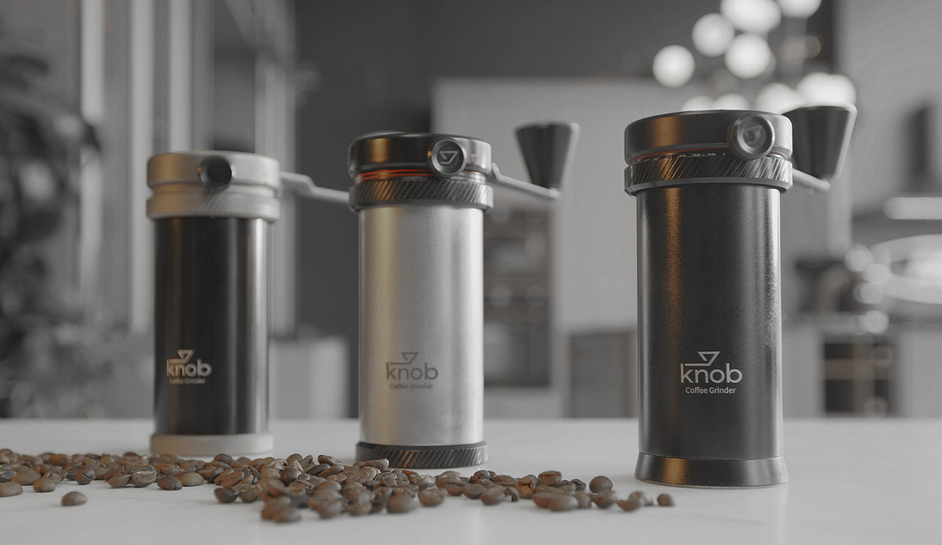 Kickstarter The Knob Hand Grinder Kicks Out The Axle Sprudge Coffee