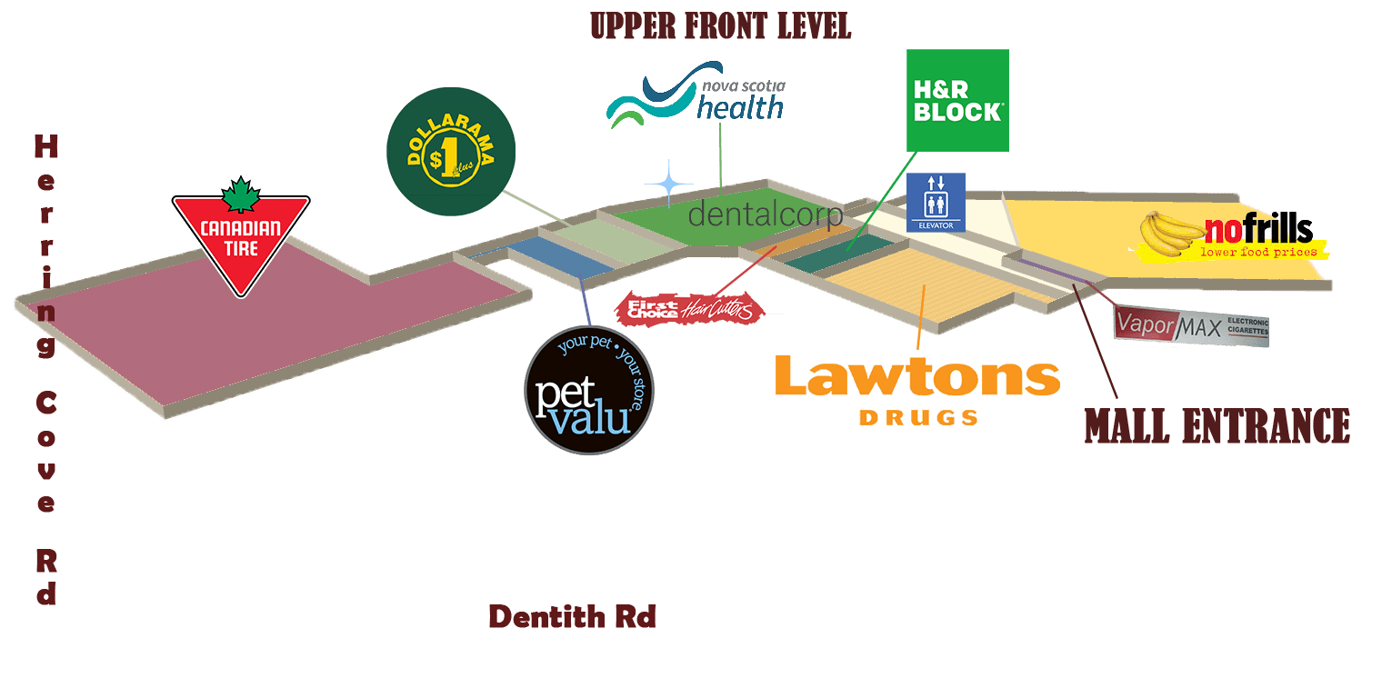 Stores Map Spryfield Shopping Center