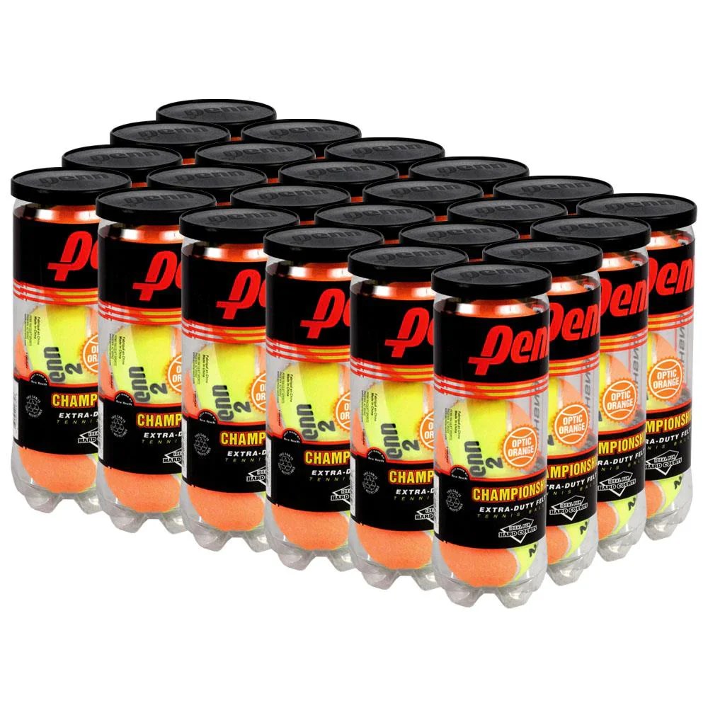 Penn Championship 2Tone Extra Duty Tennis Balls 24 Can Case