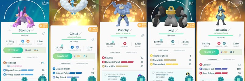 Pokemon with second moves - Swampert, Altaria, Machamp, Melmetal, Lucario