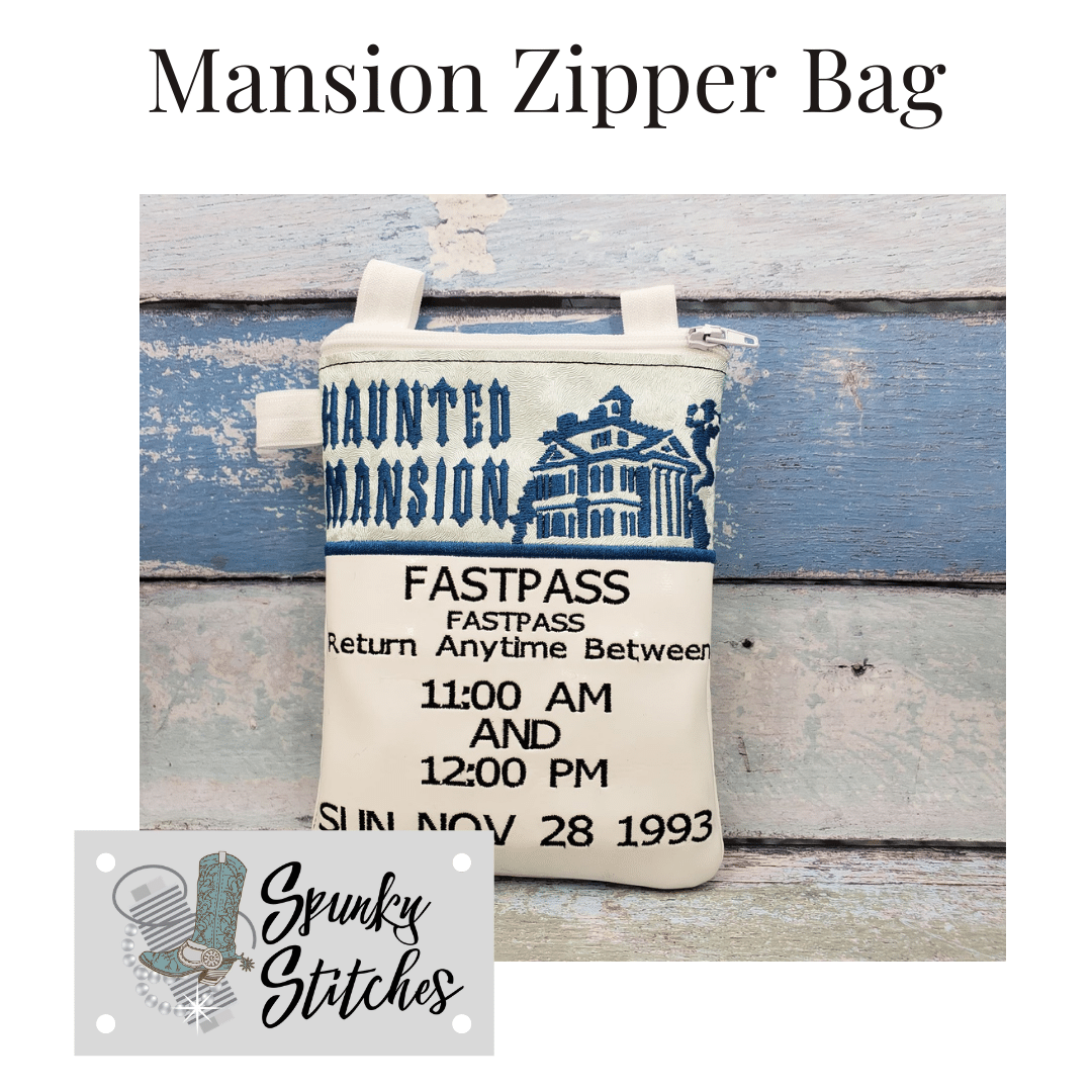 Haunted Mansion Zipper Bag