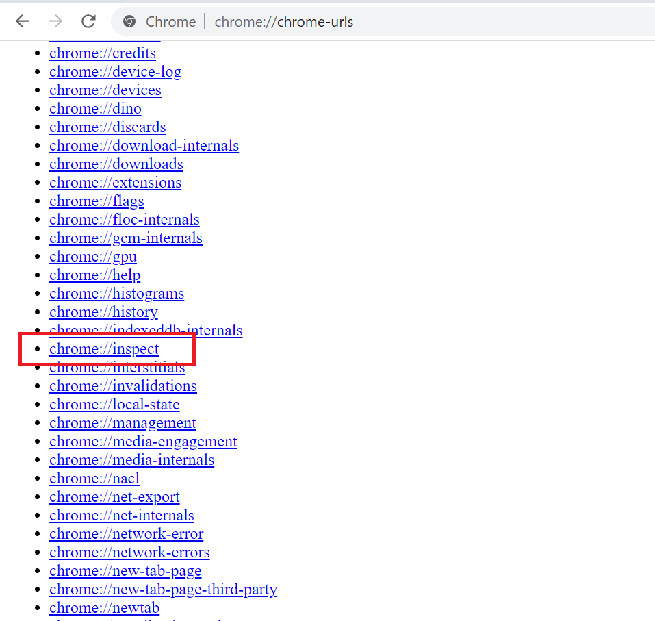 Inspecting view App Element using Chrome Extension