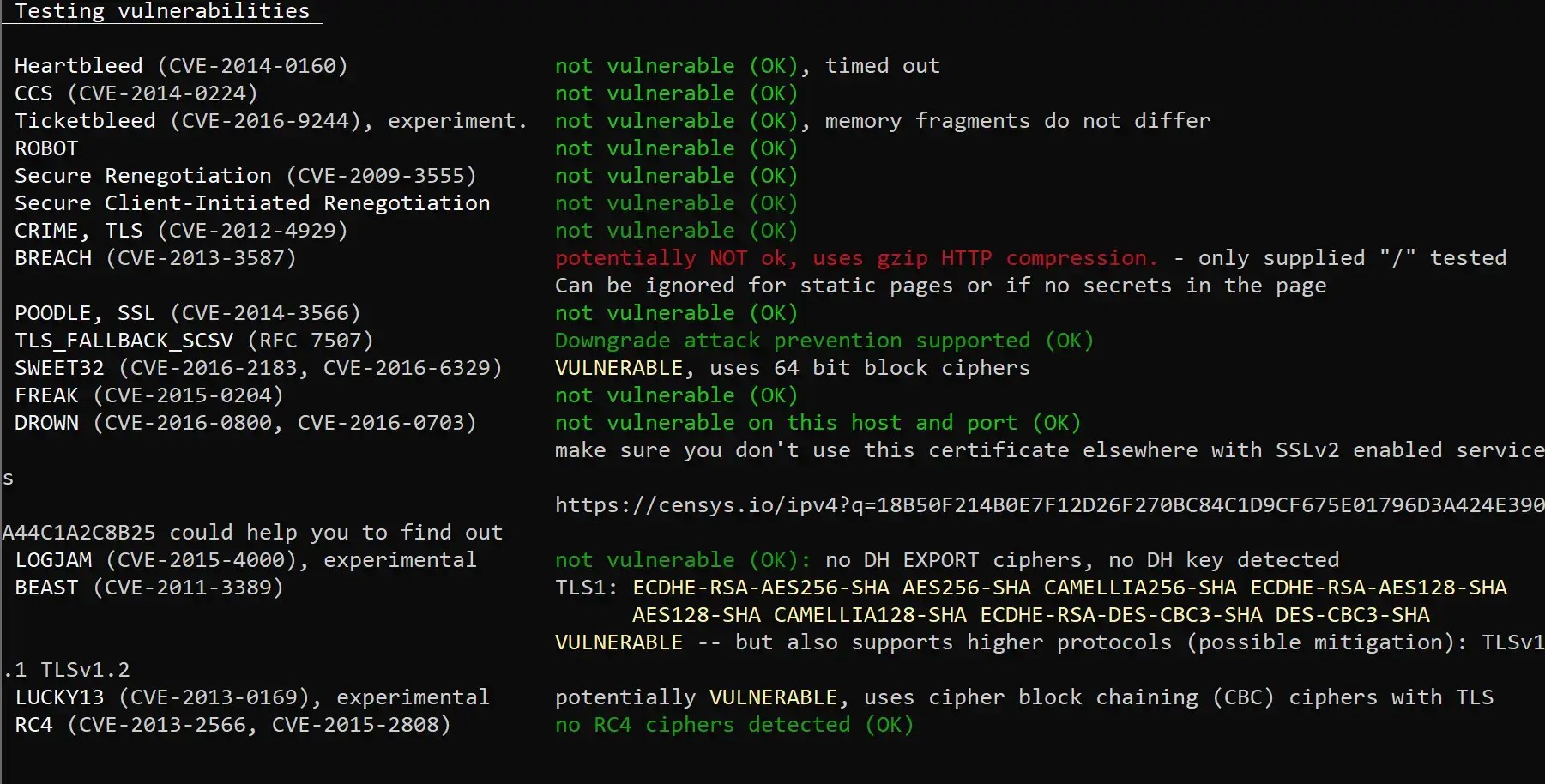 Установка и использование testssl.sh