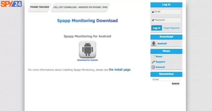 Spapp monitoring uninstall android