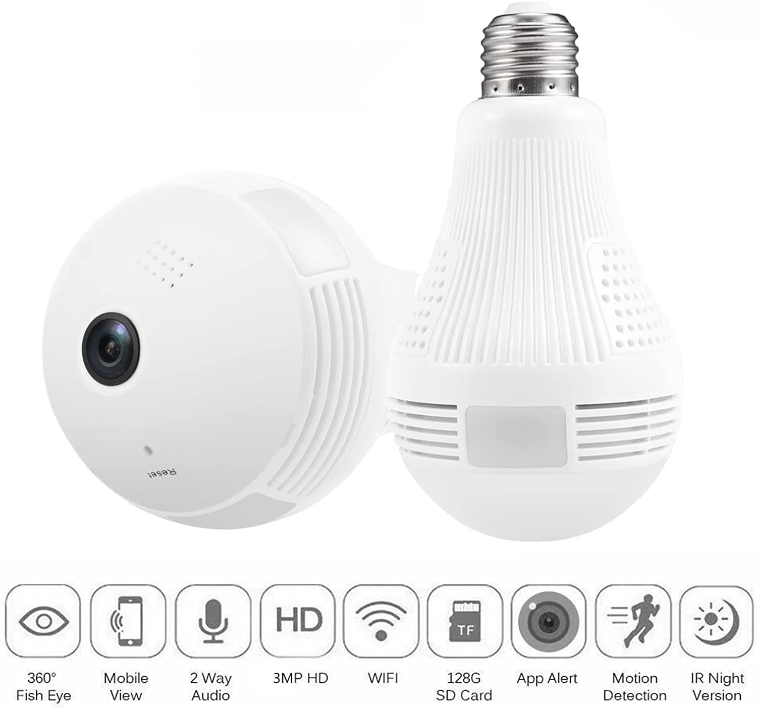 Atsitk Light Bulb Hidden Camera SpyCamCentral