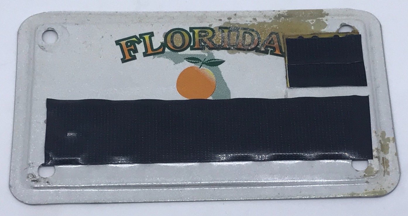 Smoked License Plate Cover for Motorcycles Spyder Boyz