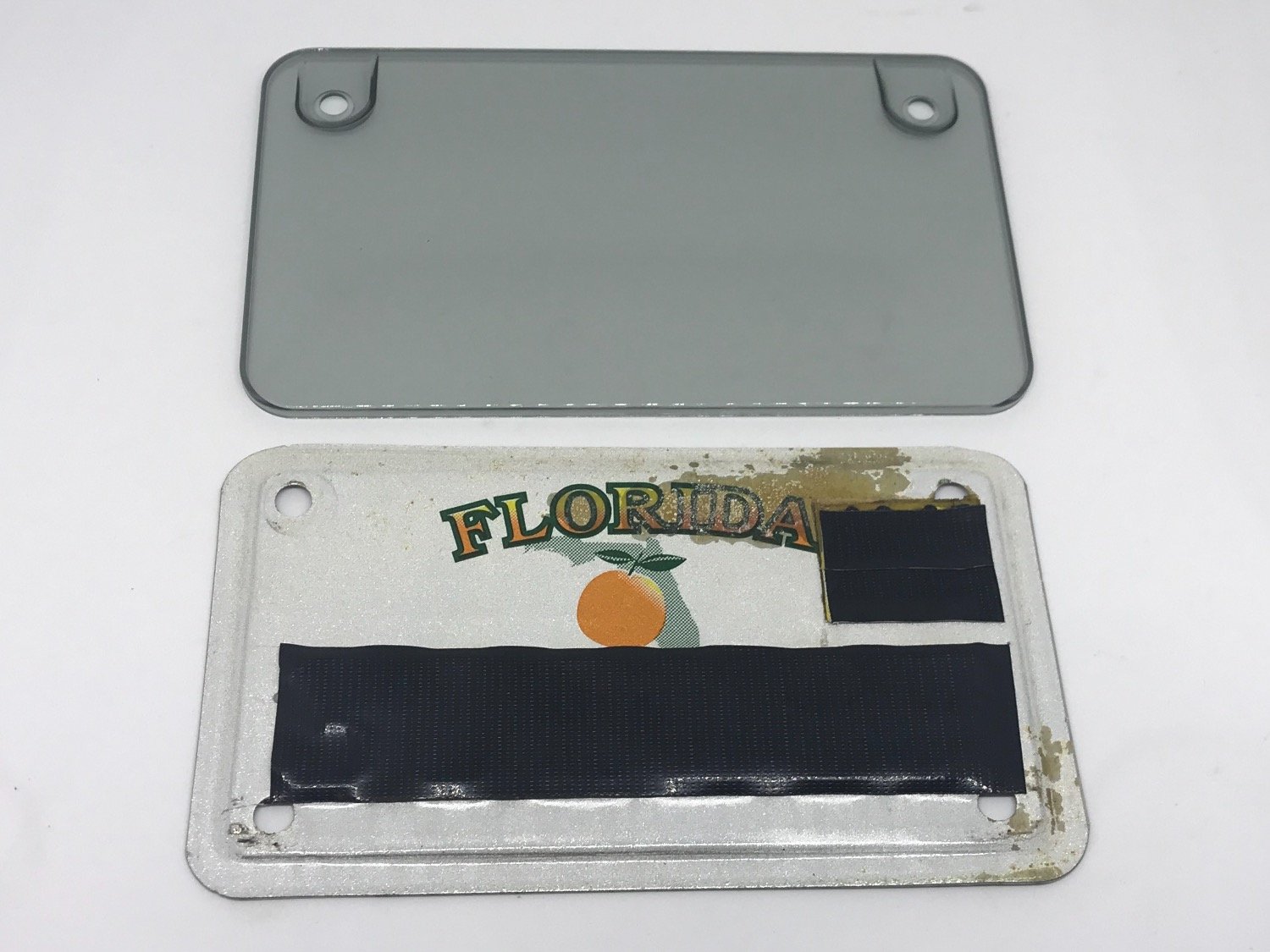 Smoked License Plate Cover for Motorcycles Spyder Boyz