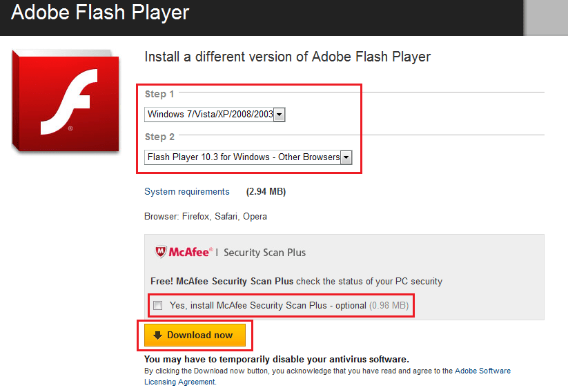 Install adobe flash player free download software intelliaca
