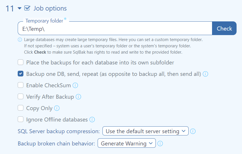 How to backup large databases. SqlBak Blog