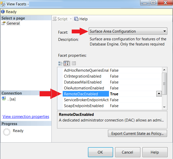 Facts about Dedicated Administrator Connection (DAC) » SQLGeeksPro