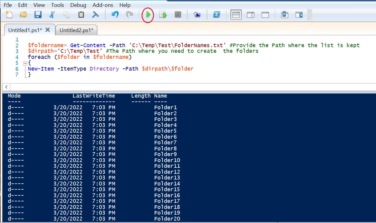 Powershell Script to Create Folders » SQLGeeksPro
