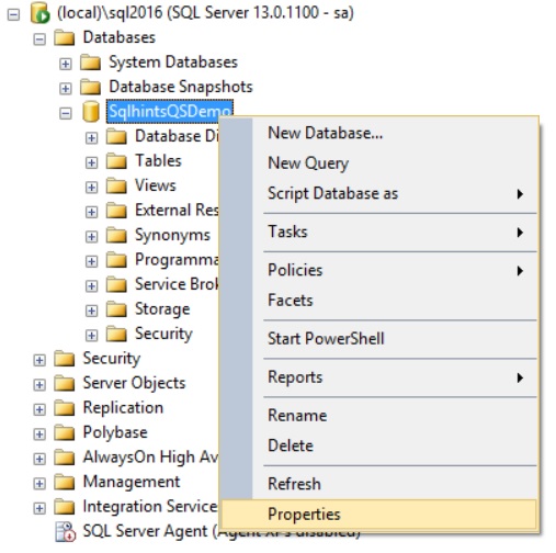 Query Store in Sql Server 2016