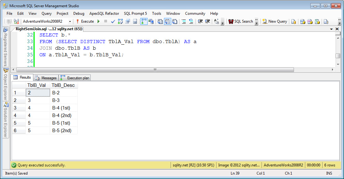 A Join A Day The Right Semi Join