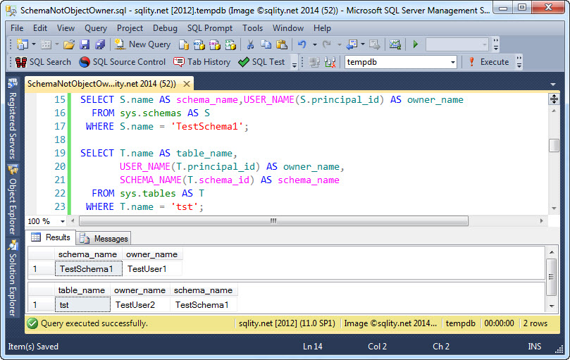 Schema Owner vs. Object Owner Who wins?