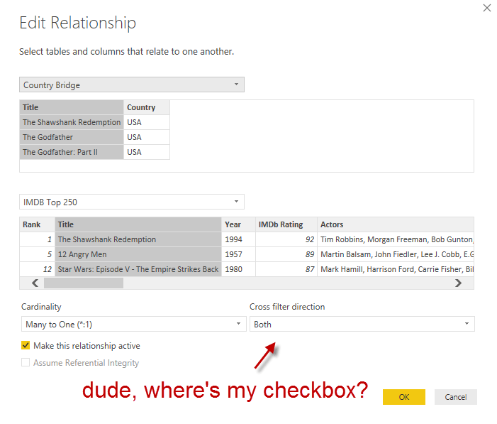 Missing Checkbox for Security Filter in Power BI Desktop Under the