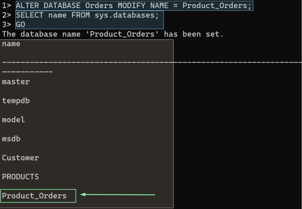 How to Change Database Name in SQL Server using Query? SQL Server Guides