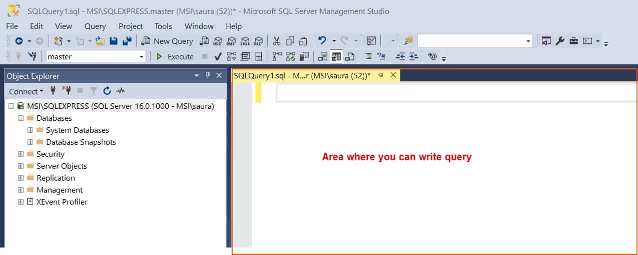 How to Create a Table in SQL Server Management Studio Using Query