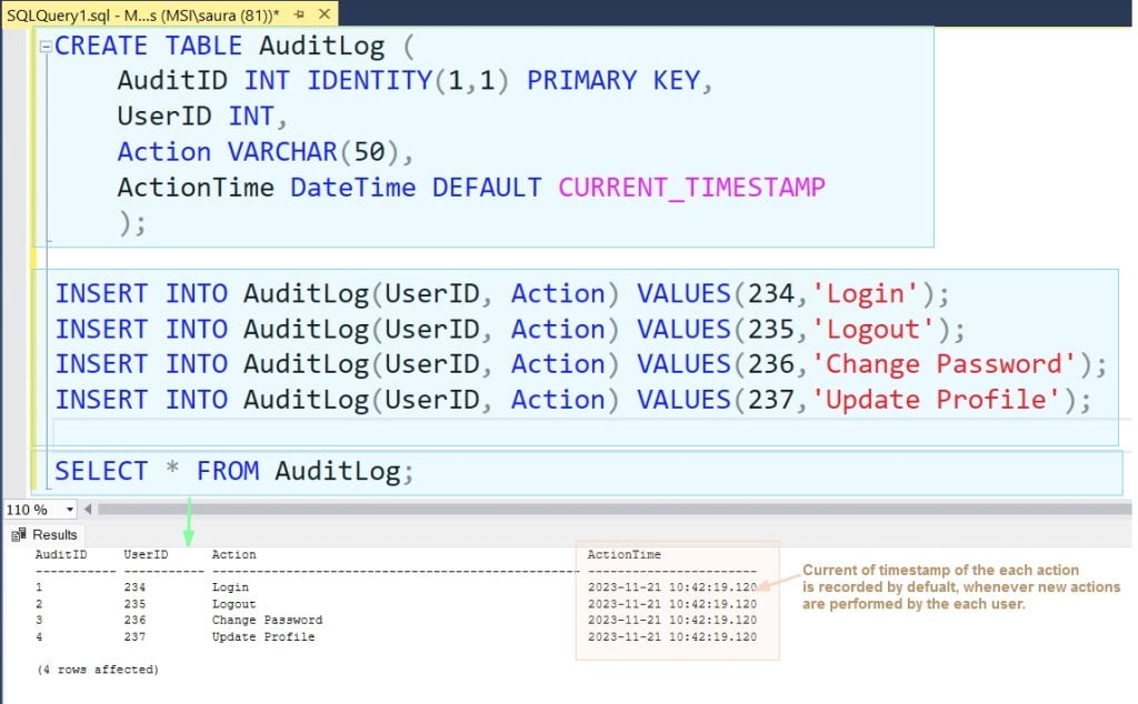 How to Use CURRENT_TIMESTAMP Function in SQL Server SQL Server Guides
