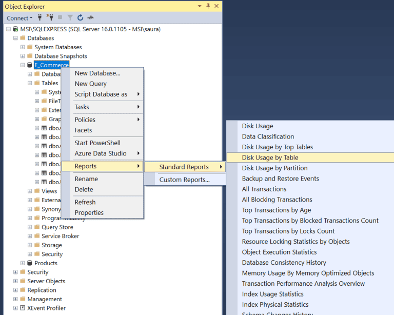 Check Database Table Size in SQL Server SQL Server Guides