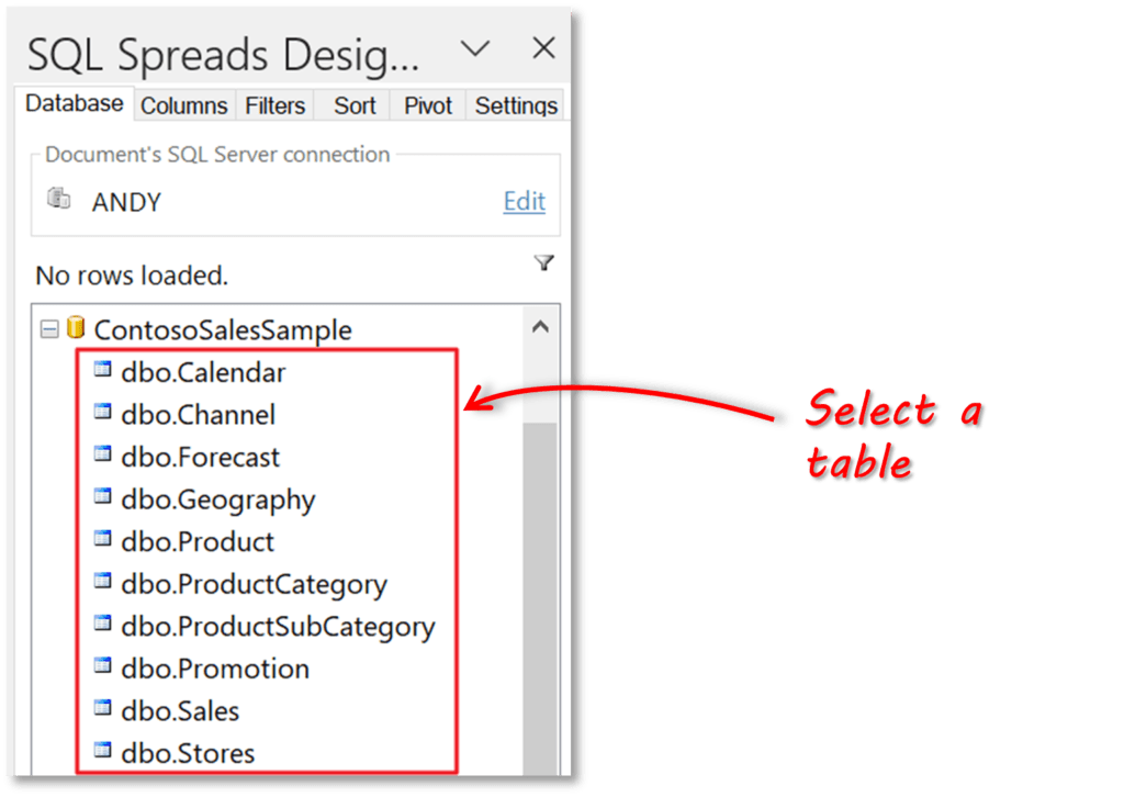 Power BI Fact and Dimension Tables SQL Spreads
