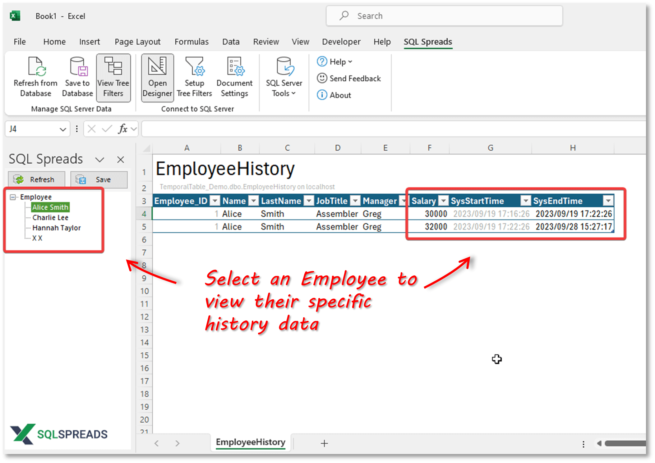 Temporal Tables and how to use them in SQL Server SQL Spreads