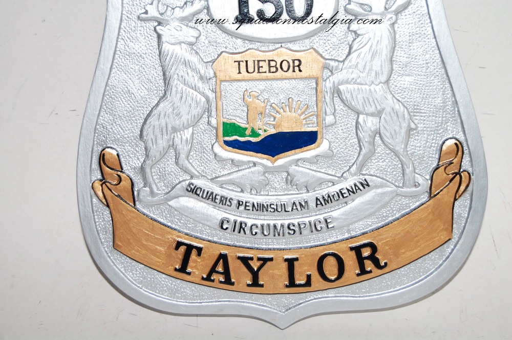 Taylor Police Dept Badge Squadron Nostalgia