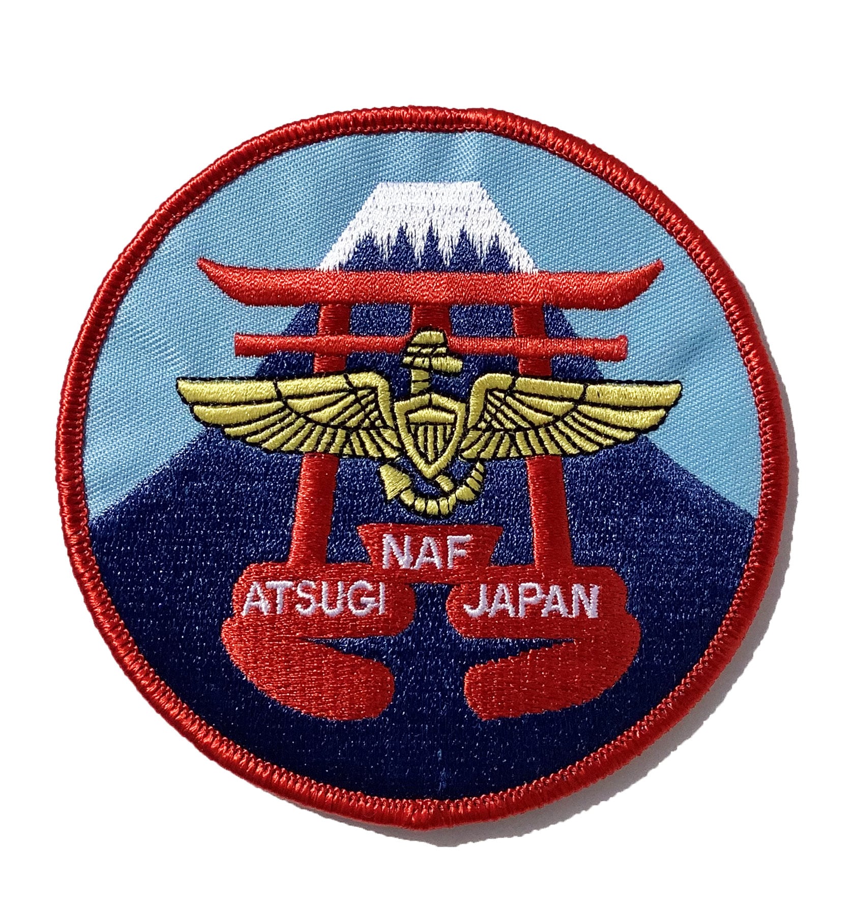 NAF Atsugi Patch Plastic Backing, 4" Squadron Nostalgia