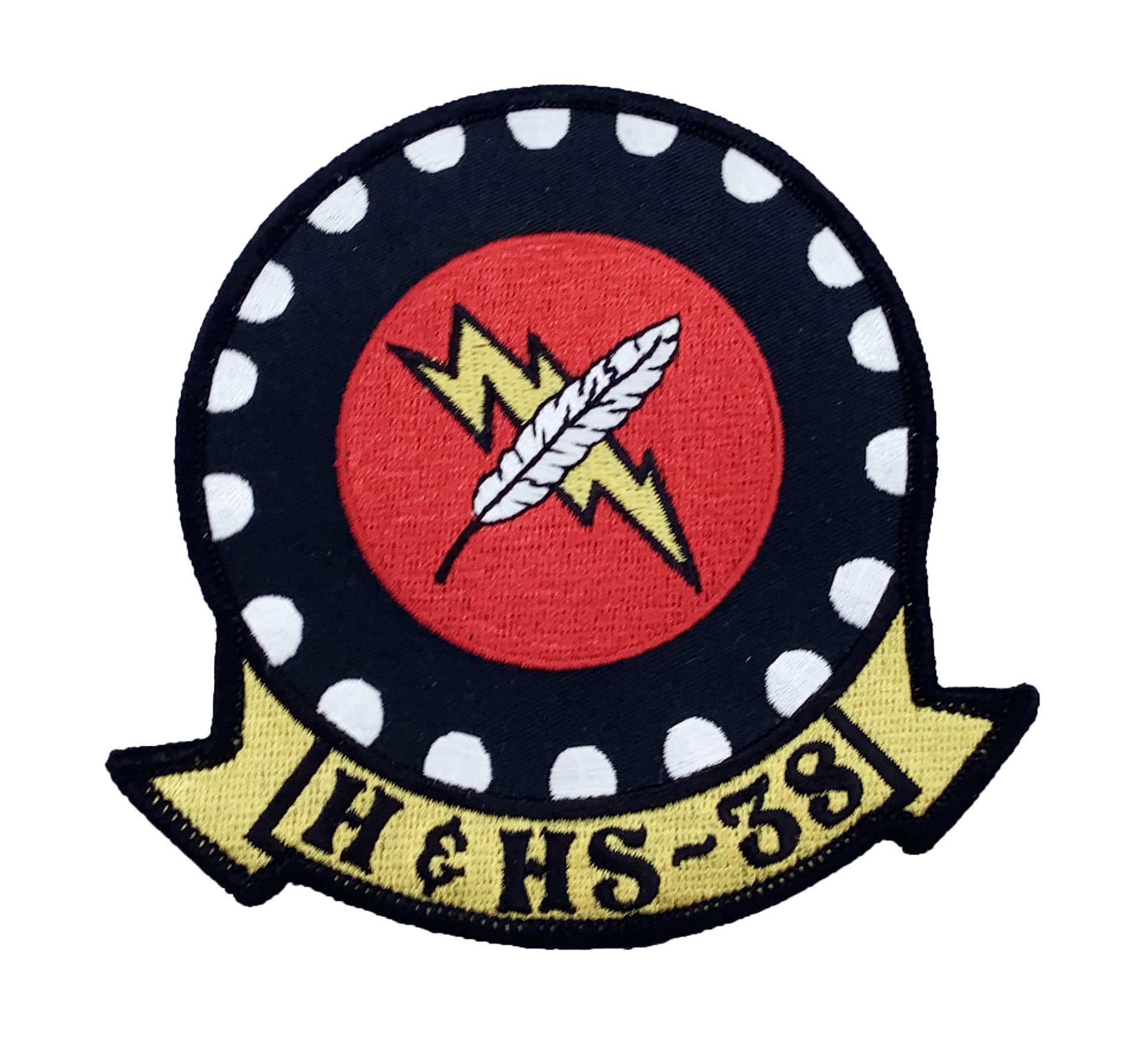Marine Corps H&HS 38 Patch No Hook and Loop Squadron Nostalgia LLC