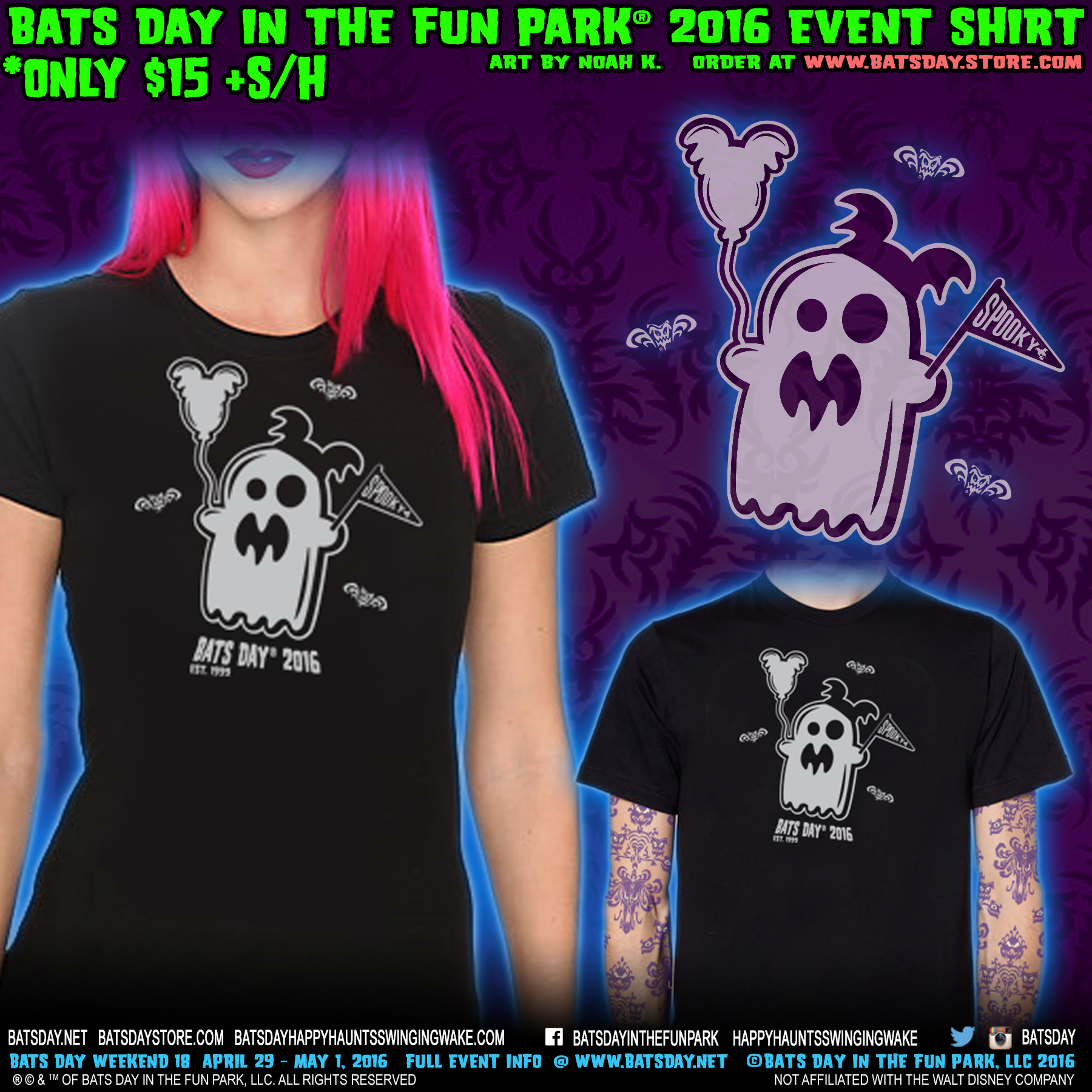 2016 Bats Day Event Shirt