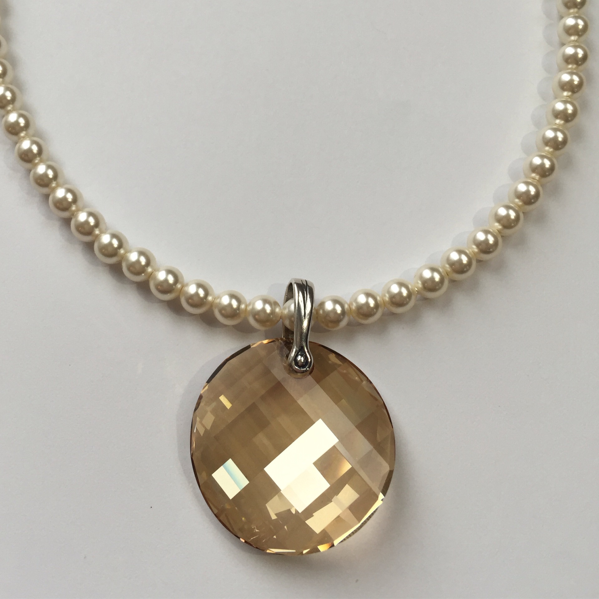 Bronze Gold Medal Medallion Necklace