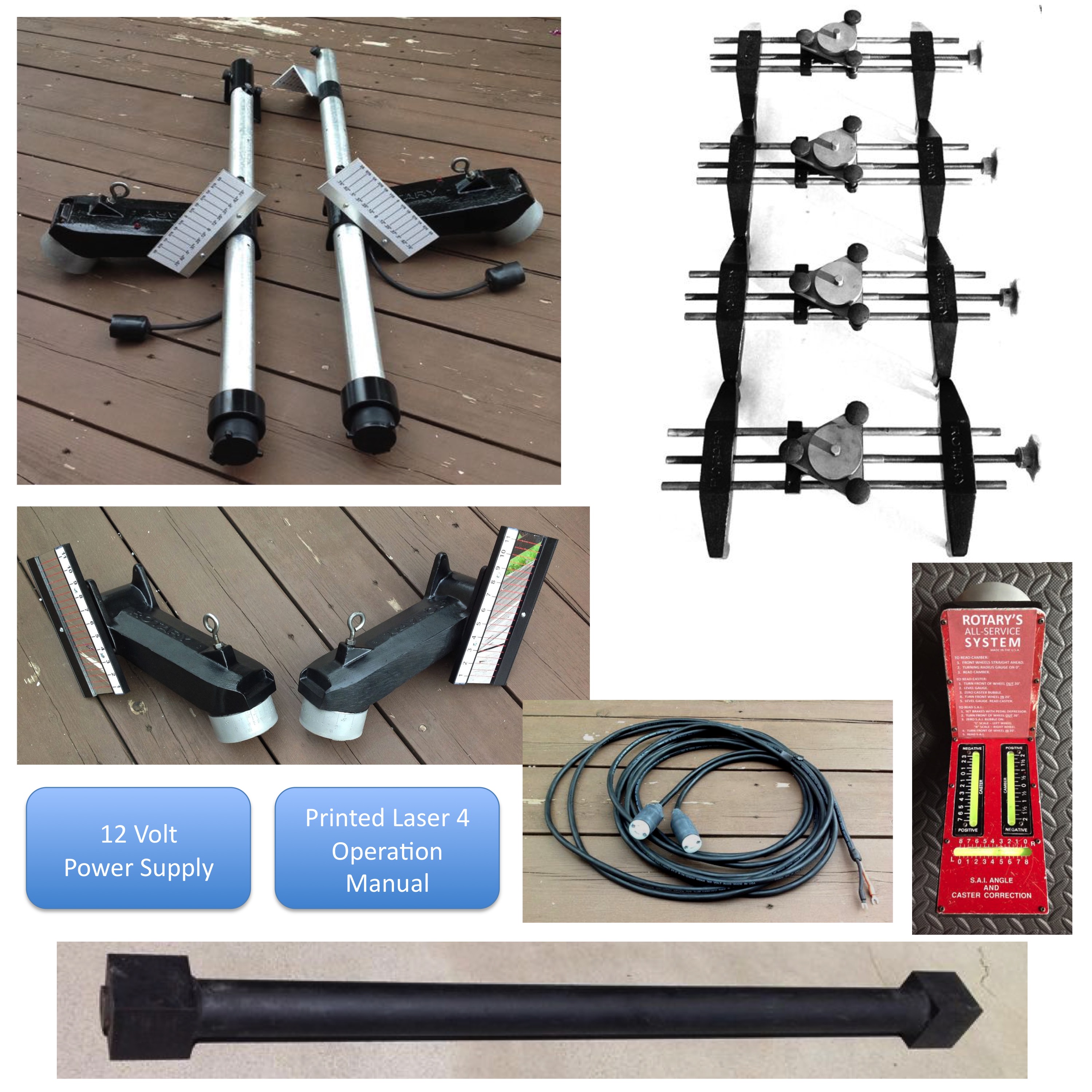 Laser 4 Wheel Alignment System by Rotary