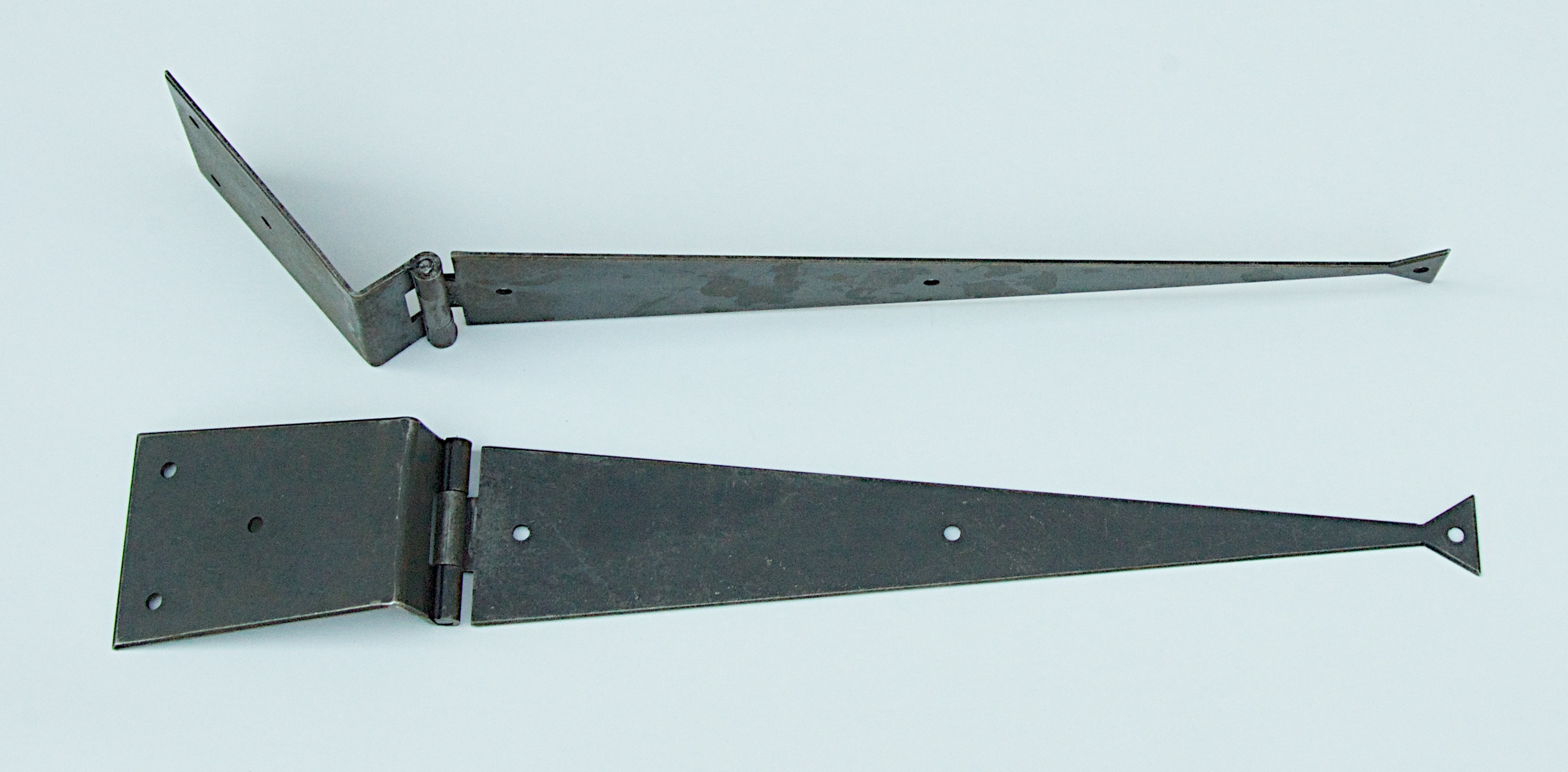 12" Fishtail Strap Blanket Chest Hinges, pair