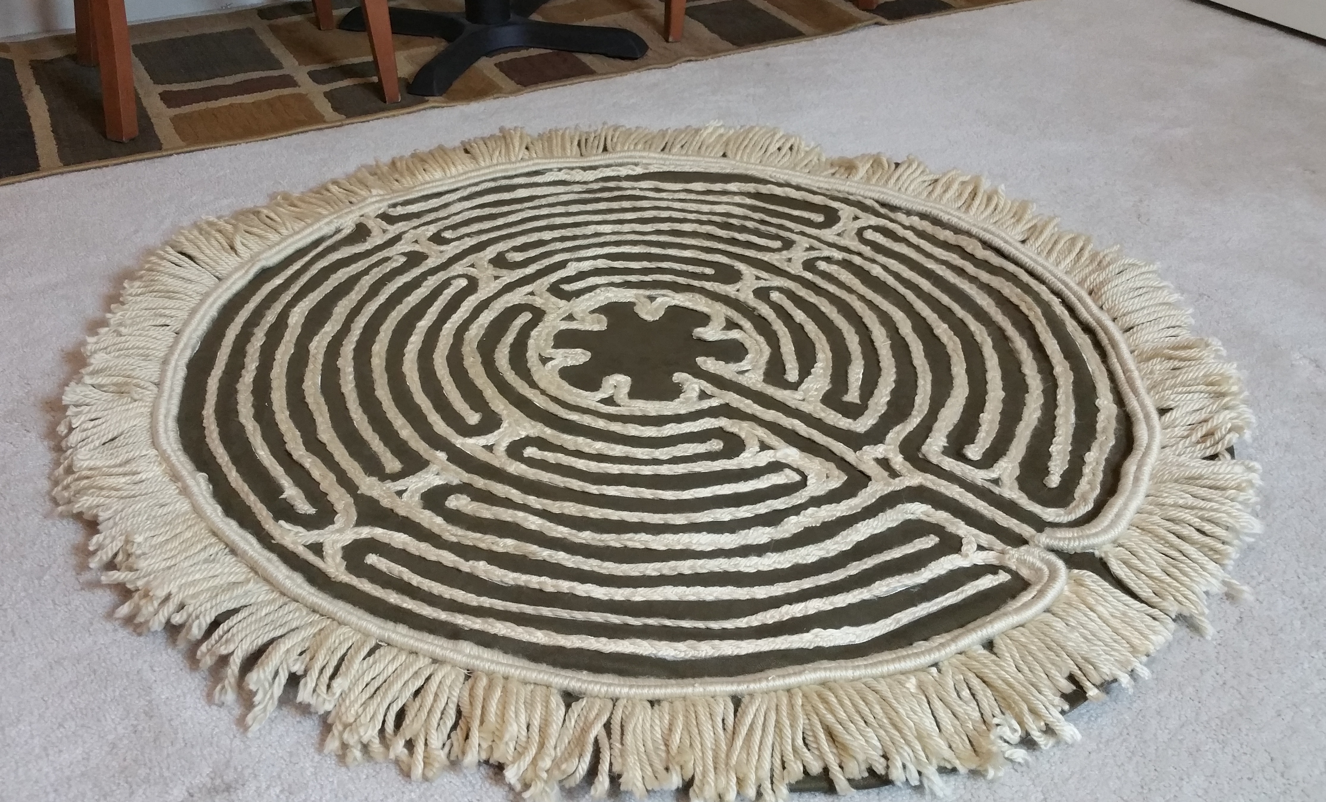 Chartres Labyrinth Prayer & Meditation Rug Design Ticket