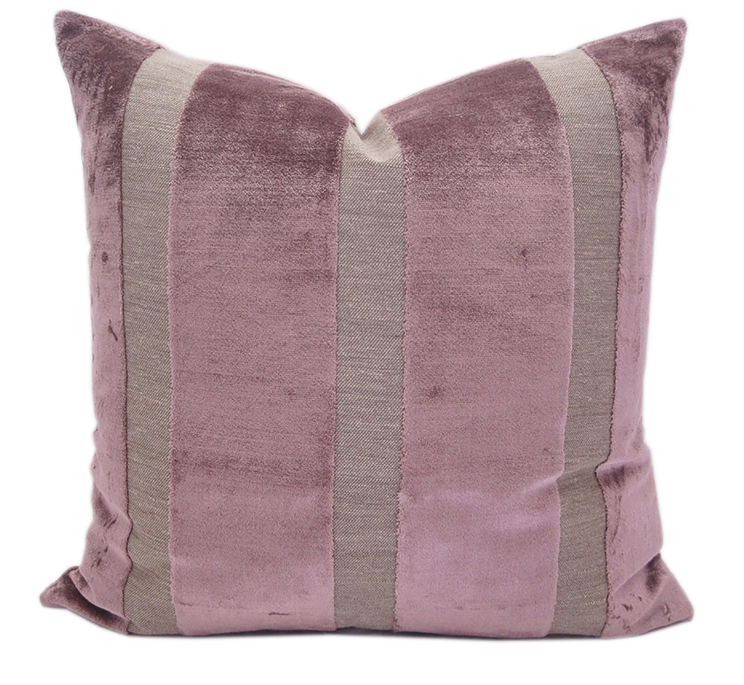 Pair Of Marsala Silk Velvet High End Pillows