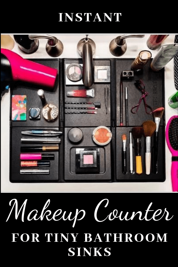 The Matte Turn Your Tiny Bathroom Sink Into A Spacious Makeup Counter!