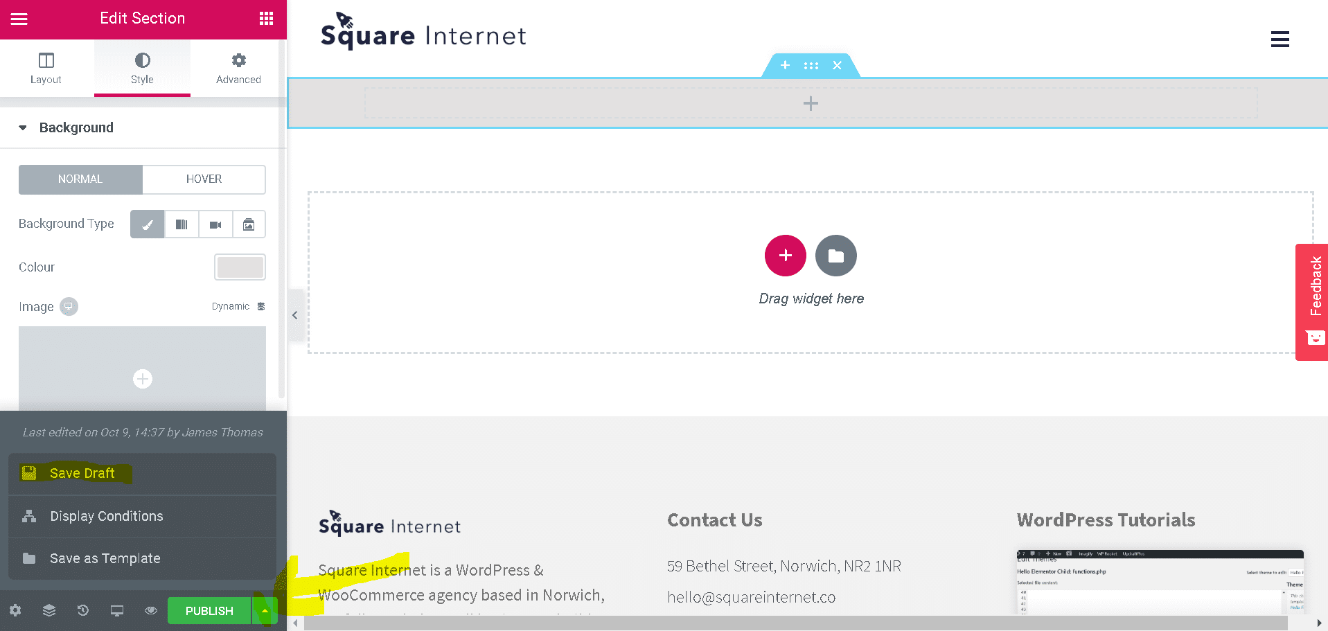 How To Create An Elementor Single Post Template Square