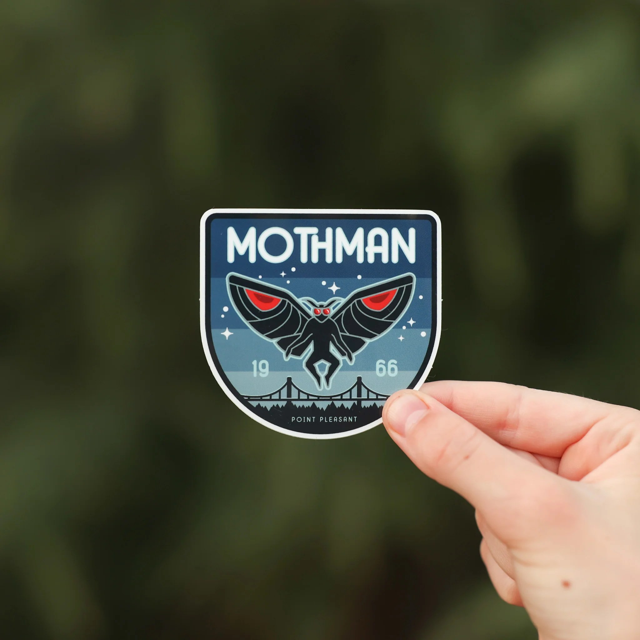 Mothman Sticker Dishwasher Safe Decal