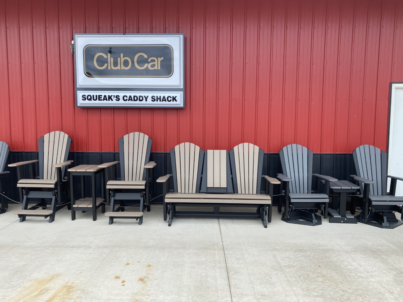 Poly Lawn Furniture Squeak's Caddy Shack